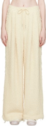 Eckhaus Latta Off-White Frayed Trousers