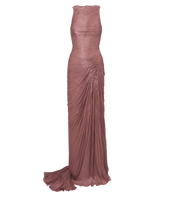 Photo: Marmar Halim Pleated satin gown