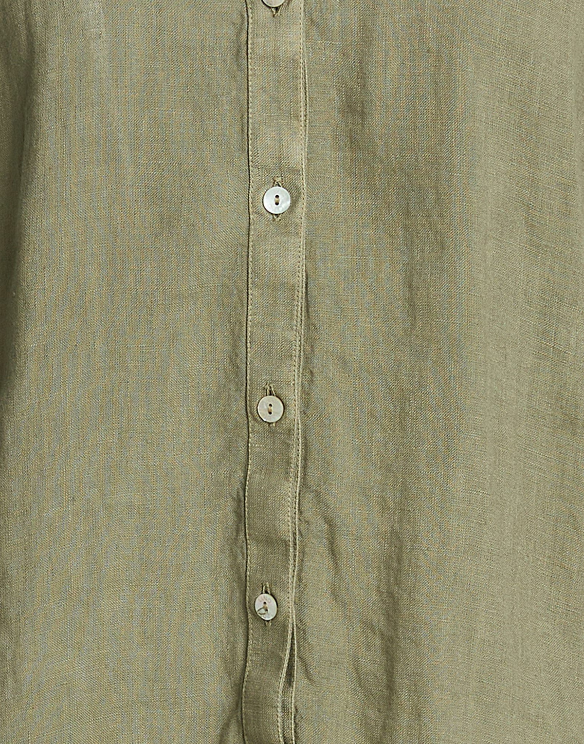 120% Lino Womens Shirt Military in Green
