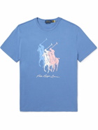 Polo Ralph Lauren - Printed Cotton-Jersey T-Shirt - Blue