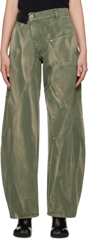 Photo: JW Anderson Green Twisted Jeans