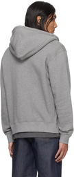 Maison Kitsuné Gray Bold Fox Head Hoodie