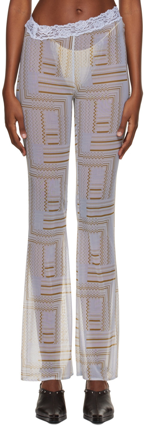 VAILLANT SSENSE Exclusive Blue Print Trousers