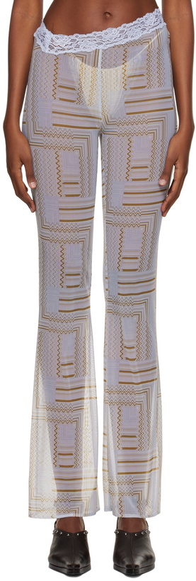 Photo: VAILLANT SSENSE Exclusive Blue Print Trousers