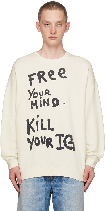 Photo: R13 Off-White 'Free Your Mind' Sweater