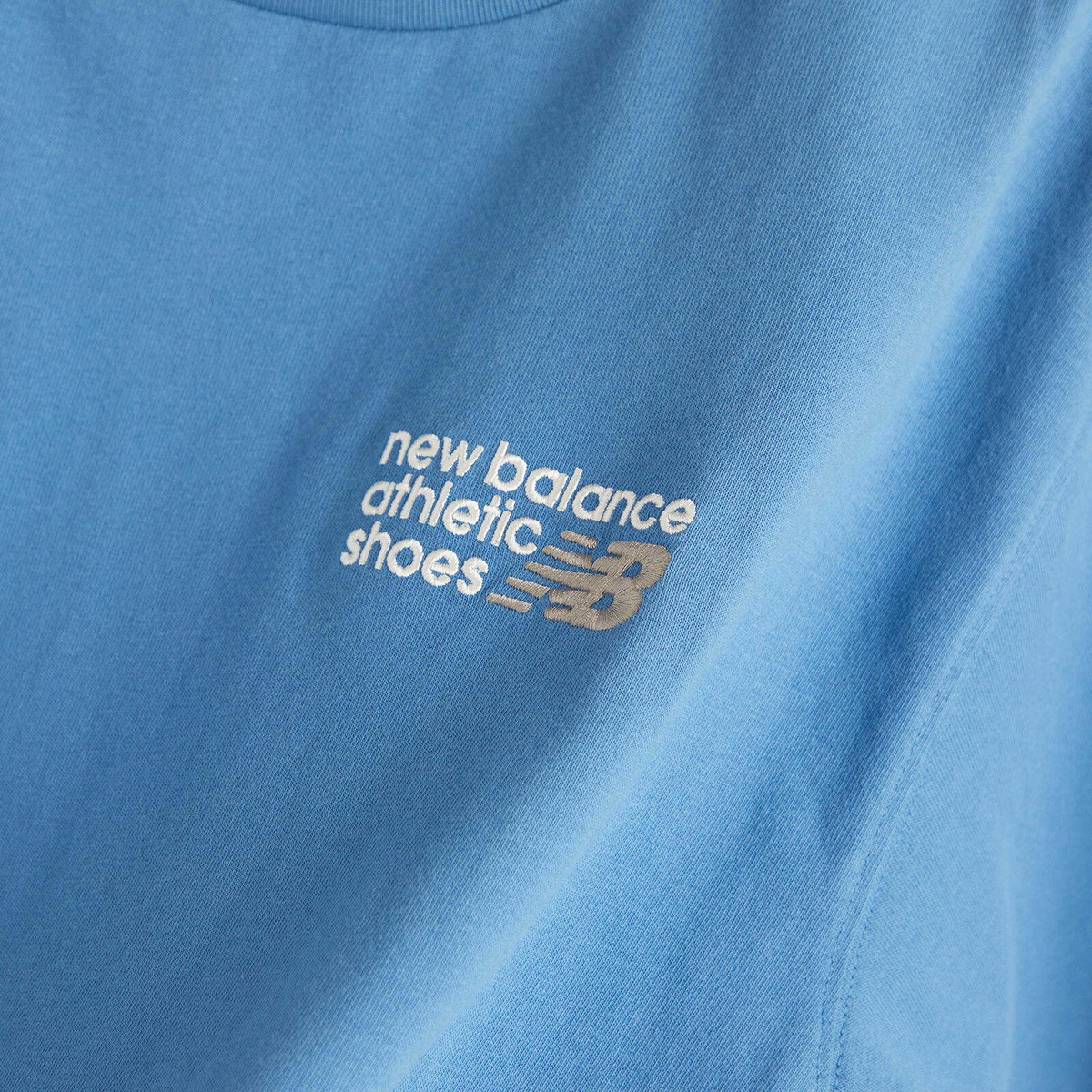 New Balance Athletics Premium Logo T-Shirt in Sea Stone