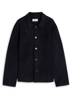 Officine Générale Wool Overshirt Jacket Navy