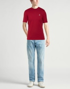 Brunello Cucinelli Mens T-shirt in Red