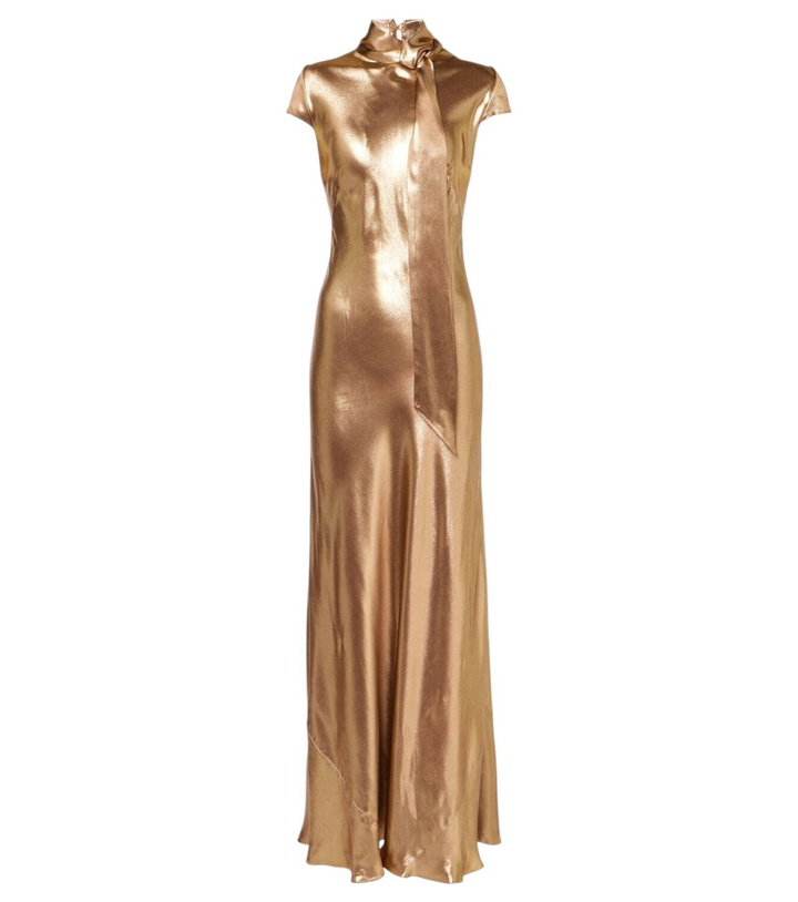 Photo: Galvan Solar Gaze scarf-detail satin gown