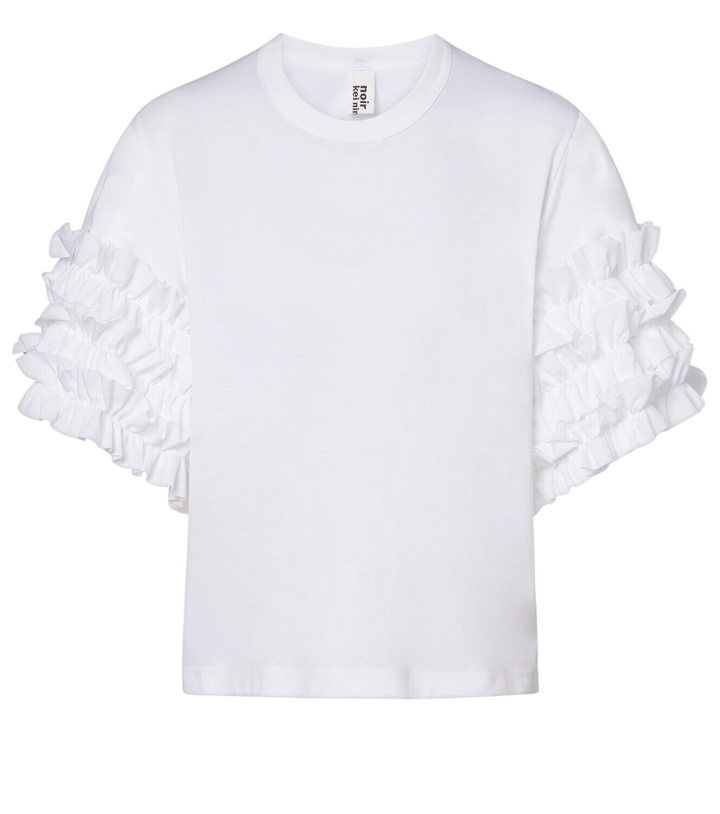 Photo: Noir Kei Ninomiya Ruffled cotton T-shirt