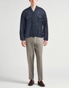 120% Lino Mens Shirt in Navy