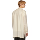 Jan-Jan Van Essche White Silk and Cotton Striped Shirt