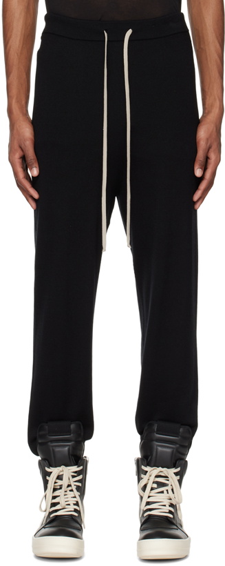 Photo: Rick Owens Black Tapered Lounge Pants