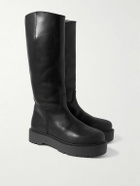 Enfants Riches Déprimés - Logo-Embossed Leather Boots - Black