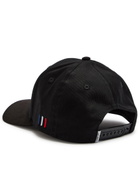 Les Deux Logo-embroidered Faux Suede and Canvas cap - Black - One Size