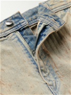 Enfants Riches Déprimés - Straight-Leg Paint-Splattered Distressed Herringbone Jeans - Blue