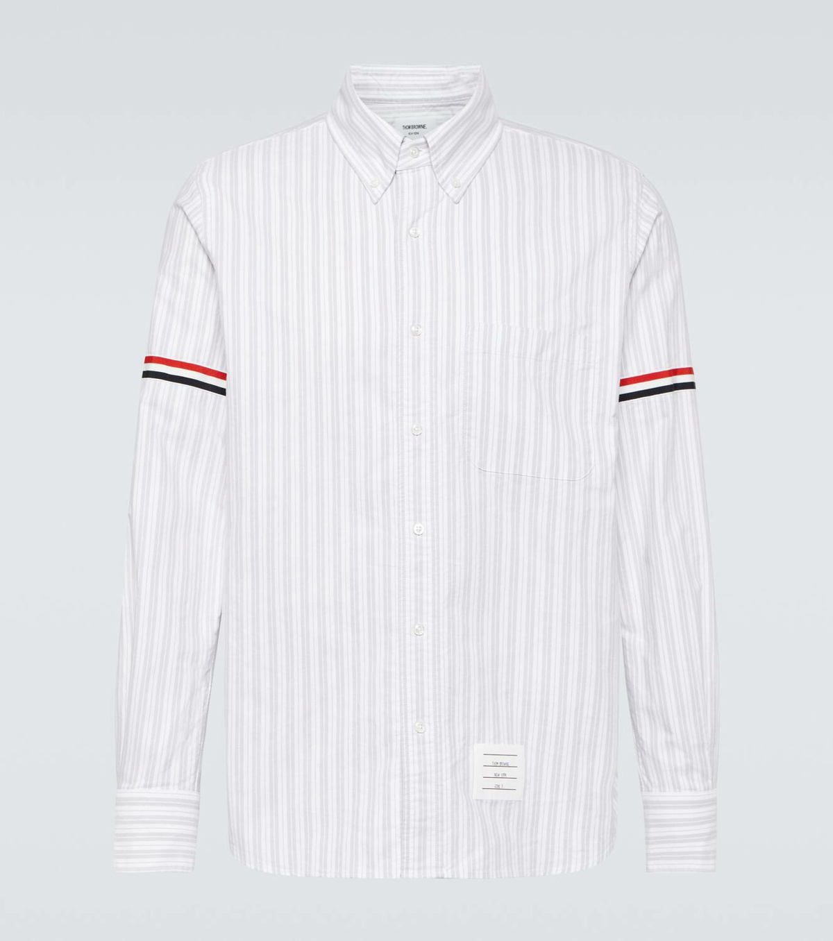 Thom Browne RWB Stripe striped cotton shirt