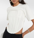 Dion Lee Corset cotton jersey T-shirt