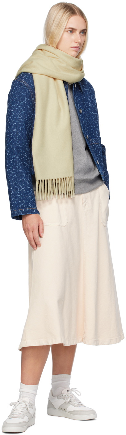 Maison Kitsuné Off-White Bold Fox Head Patch Scarf