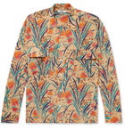 BODE - Housatonic Havana Camp-Collar Printed Silk-Crepe Shirt - Neutrals