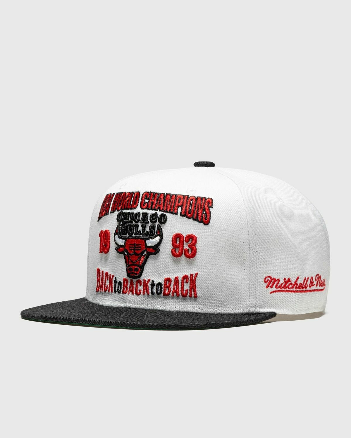 Mitchell & Ness Back To 93 Fitted Chicago Bulls Cap White - Mens - Caps