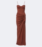 Alex Perry Draped corset dress