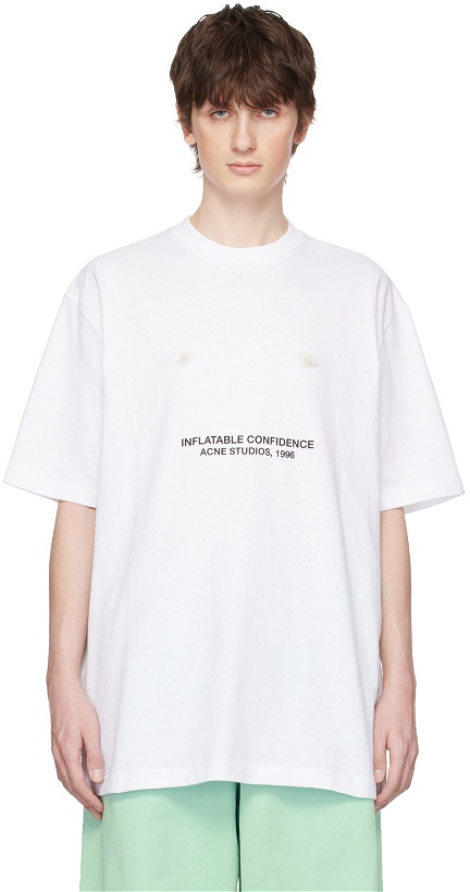 Photo: Acne Studios White 'Inflatable Confidence' T-Shirt