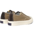 visvim - Skagway Cotton-Canvas and Leather Sneakers - Men - Green