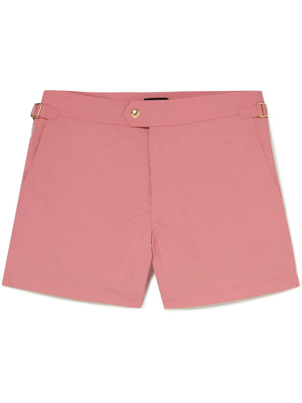 Photo: TOM FORD - Slim-Fit Mid-Length Swim Shorts - Pink