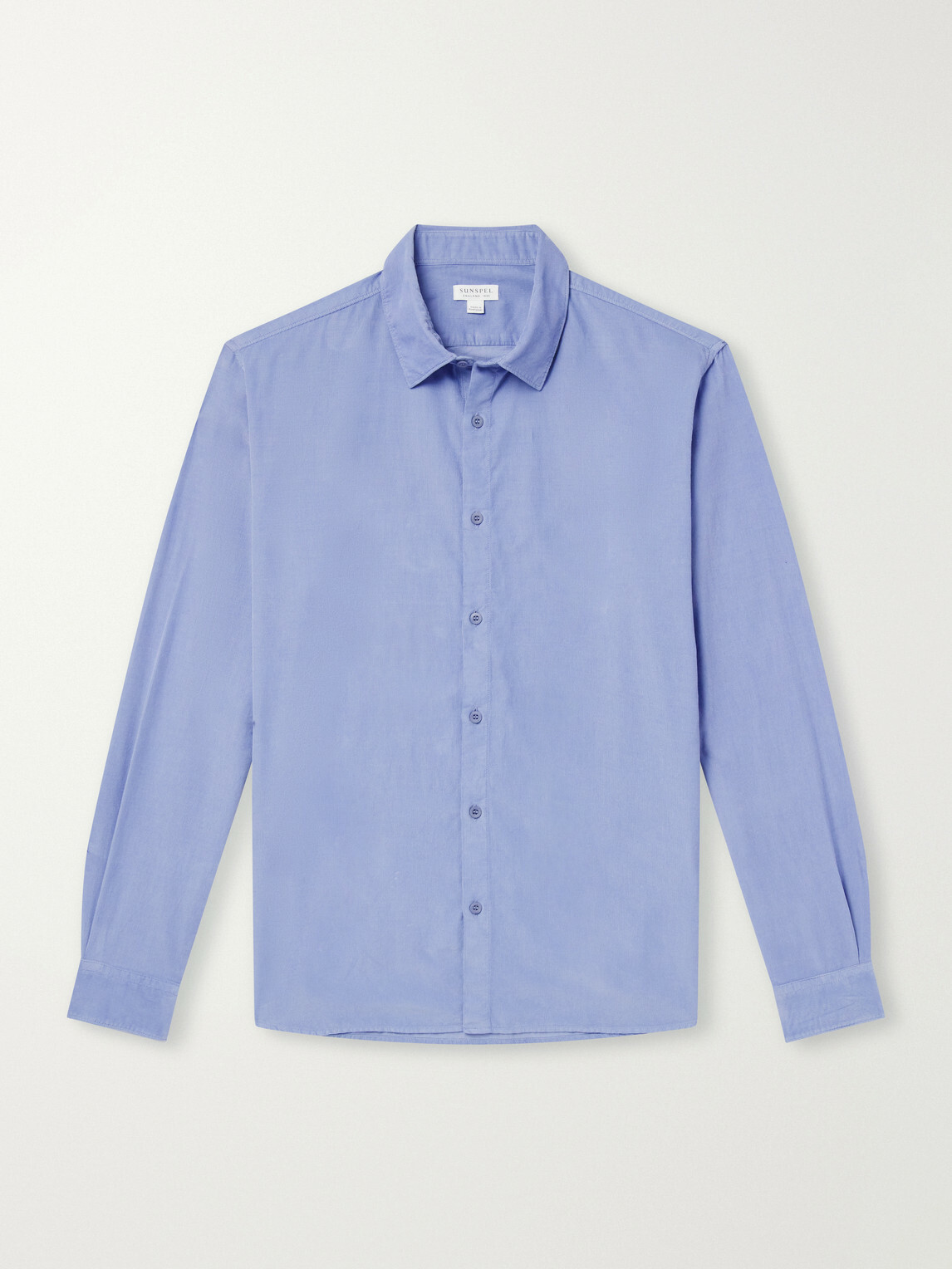Sunspel - Cotton-Corduroy Shirt - Blue
