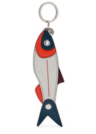 Mulberry Fish Panelled Leather Keyring - Multicoloured 1 - One Size