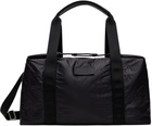 MM6 Maison Margiela Black Crunched Nylon Weekend Bag