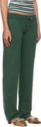 LAURA ANDRASCHKO Green 'Buller Or Box' Sweatpants