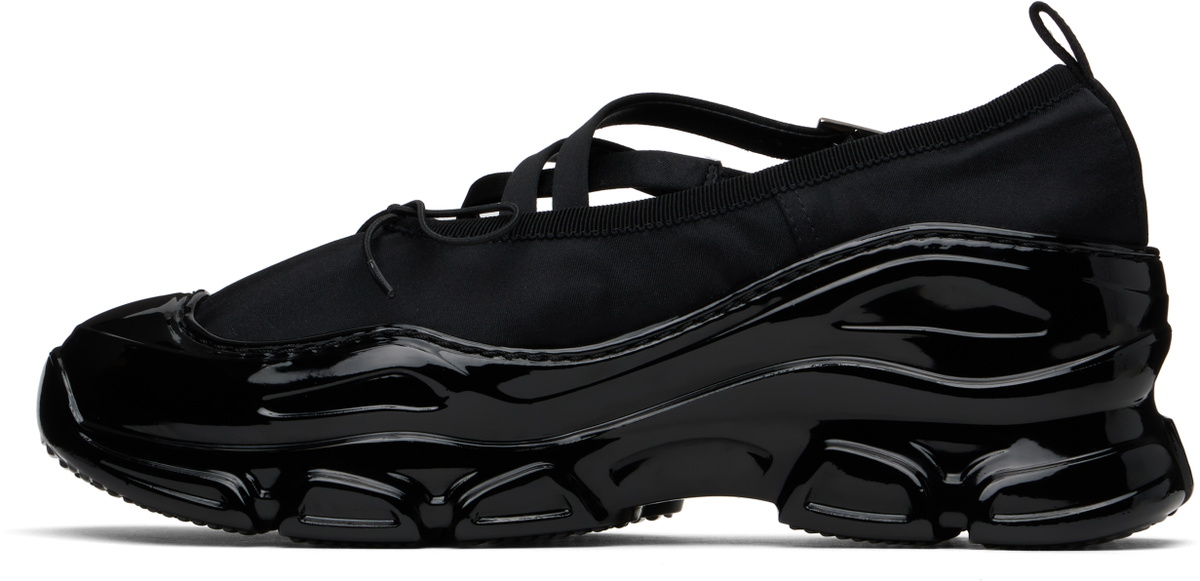 Simone Rocha Black Classic Criss Cross Tracker Ballerina Sneakers ...