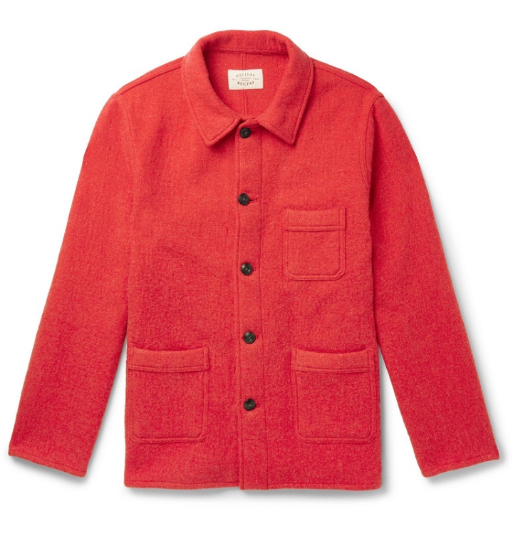 Photo: Holiday Boileau - Wool-Blend Jacket - Red