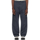 Stone Island Navy 3100002 Stretch Organic Cotton Twill Cargo Pants