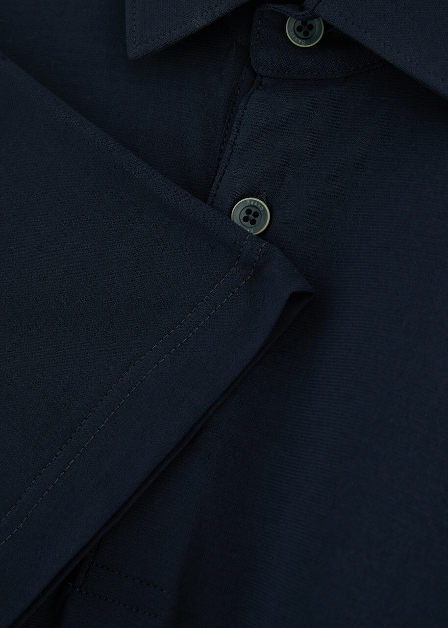 Herno Cotton-jersey Polo Shirt Navy