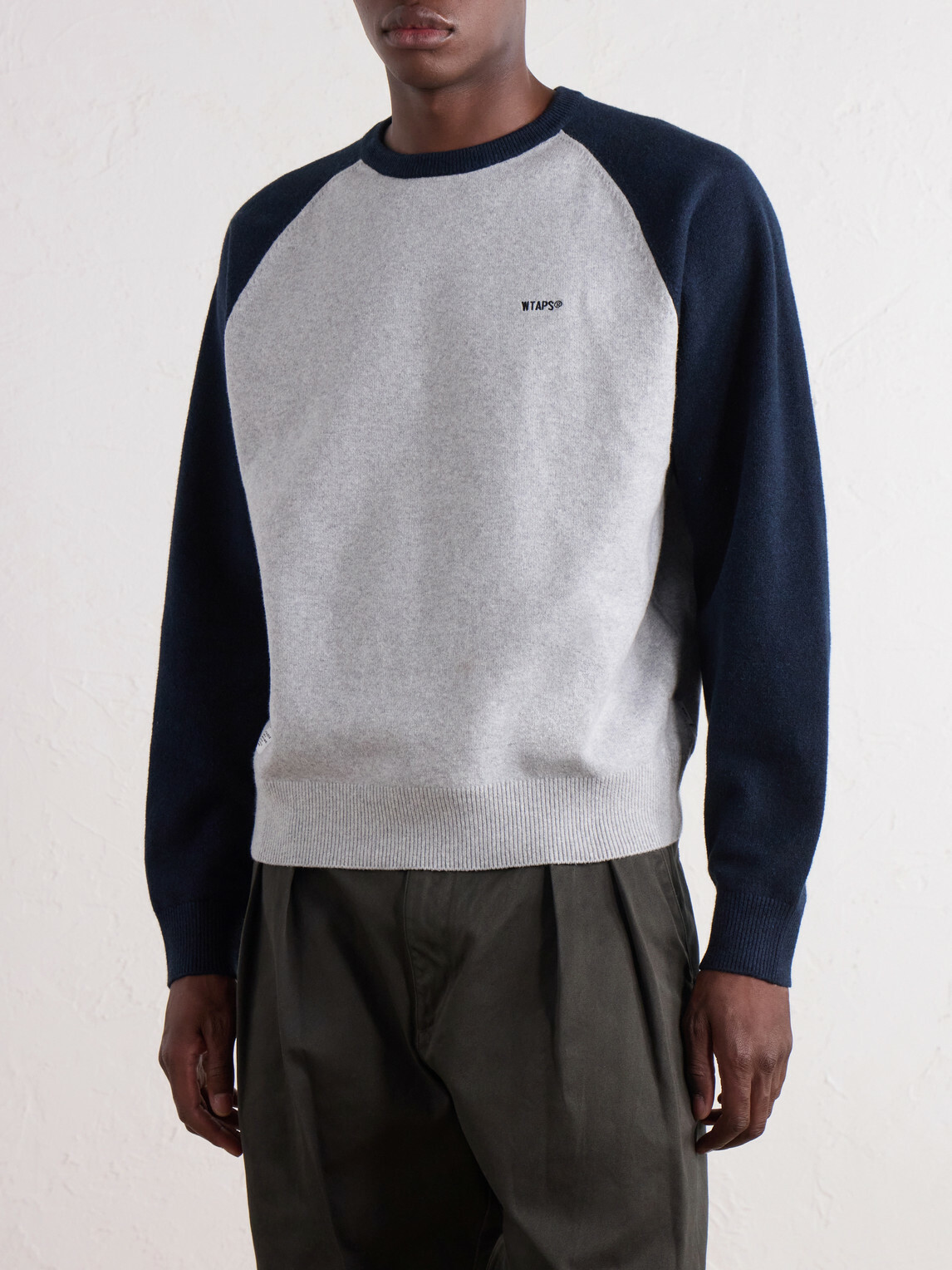 WTAPS - Ian Logo-Embroidered Cotton-Blend Sweater - Gray