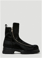 Side Zip Ankle Boots in Black