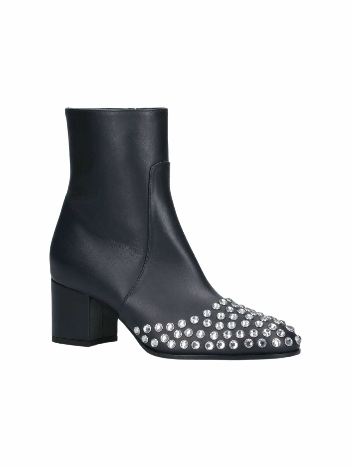 Alaia Low Ankle Boots With Rhinestones
