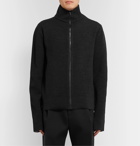 Bottega Veneta - Stretch-Knit Zip-Up Sweater - Gray