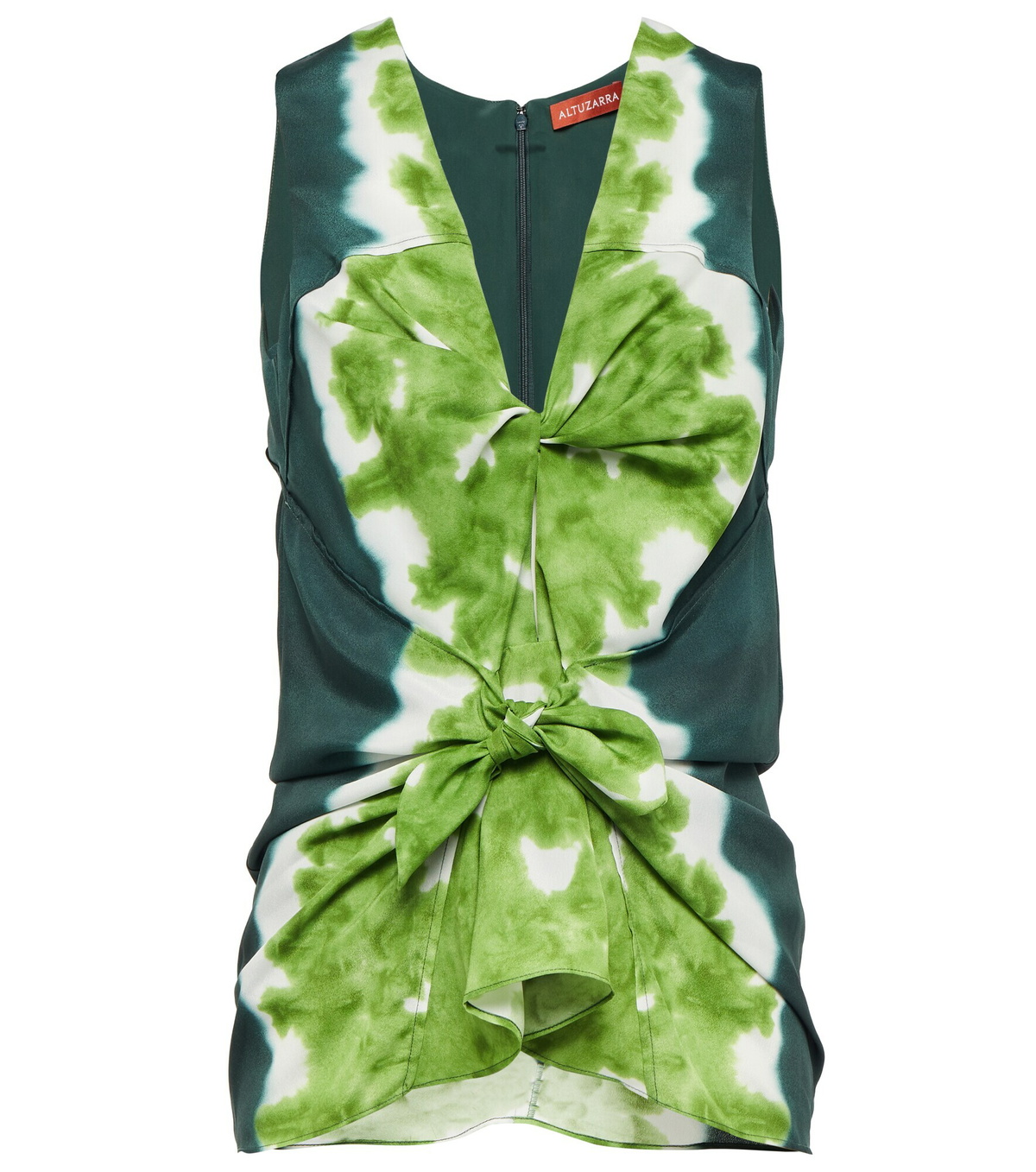 Altuzarra - Pan tie-dye crêpe de chine top