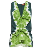 Altuzarra - Pan tie-dye crêpe de chine top