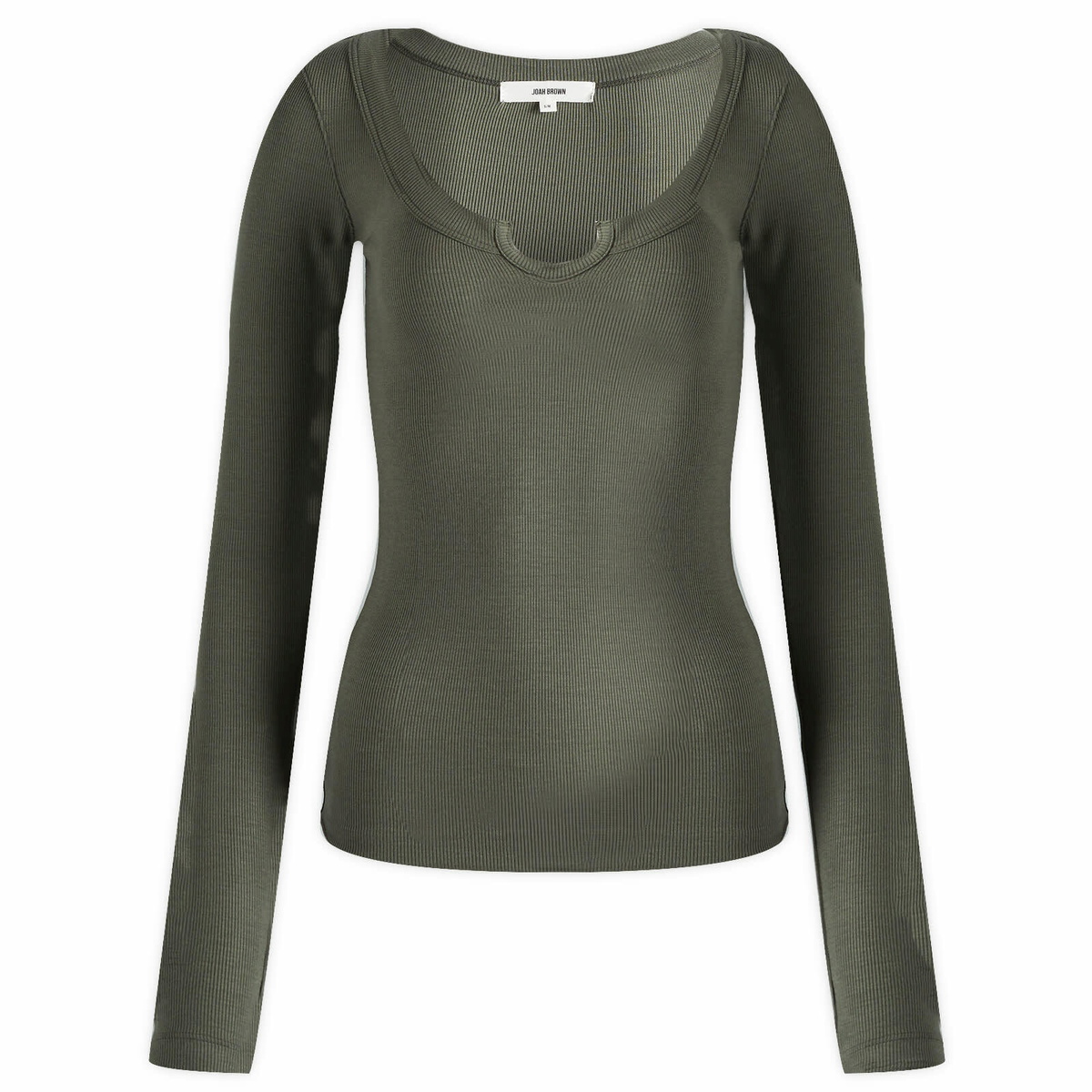 Joah Brown Women's Henley Long Sleeve Top in Mineral