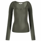 Joah Brown Women's Henley Long Sleeve Top in Mineral
