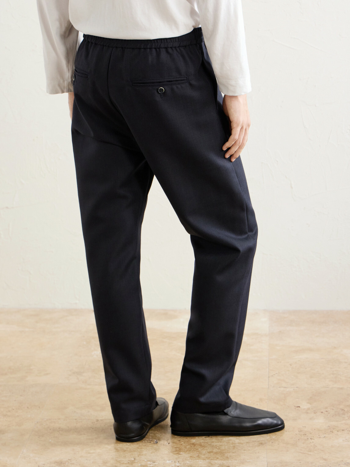 Barena - Straight-Leg Herringbone Virgin Wool Trousers - Blue