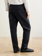 Barena - Straight-Leg Herringbone Virgin Wool Trousers - Blue