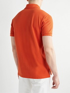 Etro - Logo-Embroidered Cotton-Piqué Polo Shirt - Orange