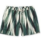 Mr P. - Printed Shell Swim Shorts - Green