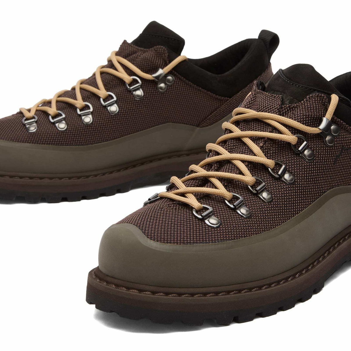 Diemme Men's Roccia Basso Sport Low Hiking Shoe in Brown Fabric